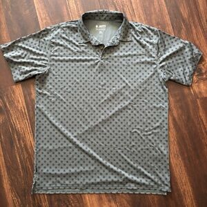 Jetty Bunker Polo grey Men's xl Shirt Sleeve Stretch Athleisure Golf Beach